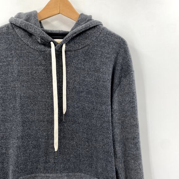 feat M dark gray inside out sweatshirt hoodie - Picture 2 of 6